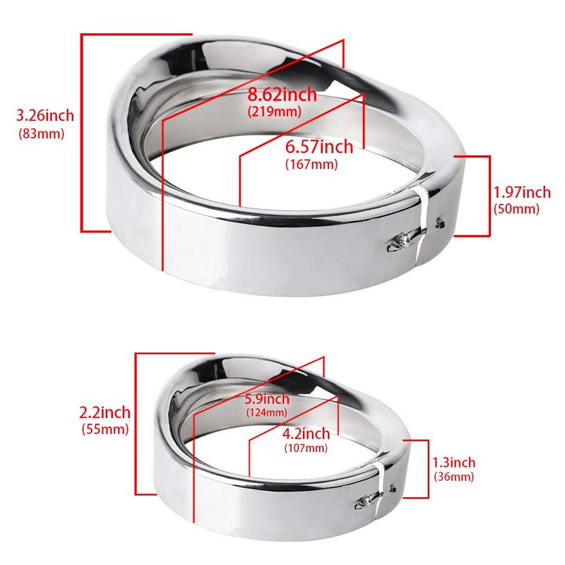 NTHREEAUTO Chrome Motorcycle Lights Frenched Ring Kit Compatible with Harley, 7" Headlight Trim Ring Decorate Visor + 4 1/2" Fog Light Trim Ring Decorate Visor(Chrome) - Image 4